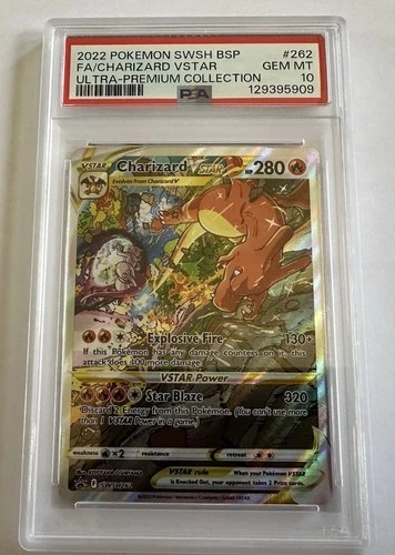 CHARIZARD VSTAR PSA 10 2022 POKEMON SWSH BSP #SWSH262 ULTRA PREMIUM COLLECTION