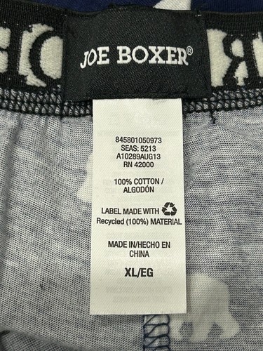 Pigiama Joe Boxer Stampa Orso Polare Pantalone Blu Tg XL Cotone Tema Natale Nuovo con etichette - Foto 5 di 10