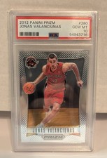 Jonas Valanciunas 2012 Panini Prizm Rookie Card #280 PSA 10 1st Year Prizm