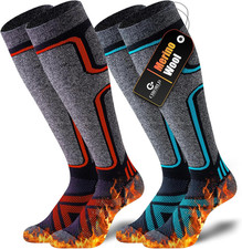 Merino Wool Ski Socks for Women  Men, 2 Pairs, Winter Thermal  30 Merino Wool