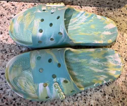 Crocs Slide Marble klassische Sandale Größe Damen 8 Unisex - Bild 5 von 7