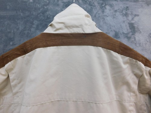 Vintage Structure Jacket Mens XL Suede Patches Utility Pockets Coat 90s - Picture 14 of 21