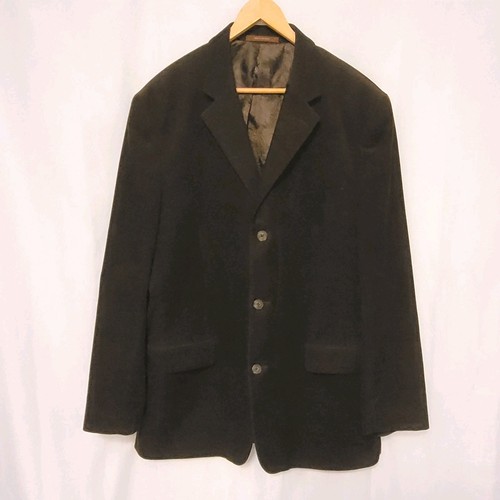 Tasso Elba Brown Corduroy Sport Coat Blazer Jacket Lined Notched Lapel Men's L  - Picture 1 of 11