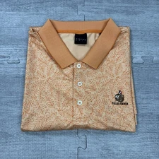NWOT Dunning Golf Mens Shirt Size XXL Polo Fields Ranch PGA Frisco Texas Orange