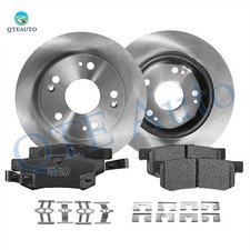 Set 6 Rear 260mm Brake Disc Rotors-Ceramic Brake Pad Kit For 2013-2015 Acura ILX
