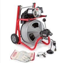 Ridgid 52363 K-400 Drain Cleaner Machine w/ 3/8" x 75ft Cable