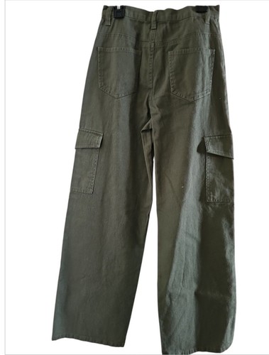 NWT Originality Army Green Girls Full Leg Twill Cargo Size L Pants/A - Picture 2 of 5