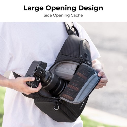 Camera Sling Bag Crossbody Bag Camera Shoulder Backpack DSLR/SLR/Mirrorless P... - Picture 5 of 8
