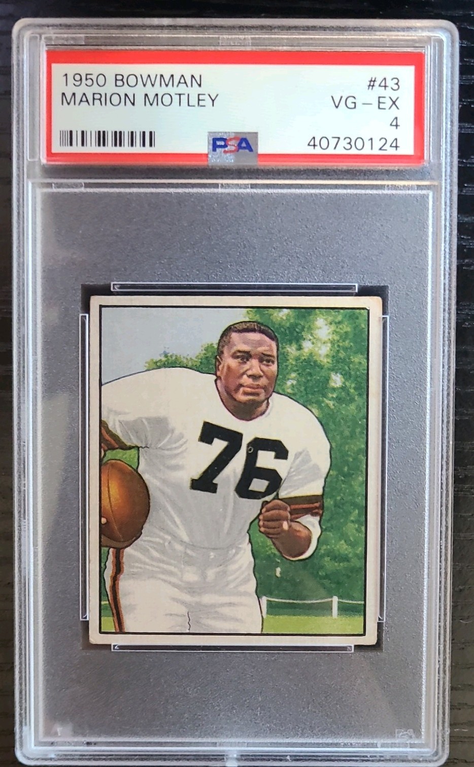 1950 Bowman Marion Motley #43 PSA 4 