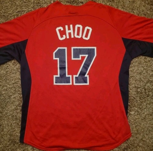 Cleveland Indians Jersey Choo Men’s XL Red Majestic Cooperstown Collection MLB - Picture 3 of 3