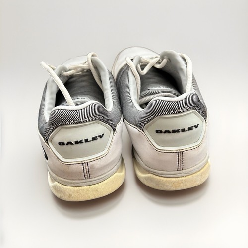 07 OAKLEY SECTOR SPIKELESS GOLF SHOES MEN'S Uk 10 WHITE & Grey 14067-100 - Picture 6 of 9