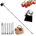 FLORA GUARD Fruit Picker 7 Sections, 2.9M Apple Picker with Telescopic Handle, L