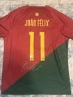 Nike Portugal National Team Soccer Jersey João Félix #11 Signed Size M Red/Green