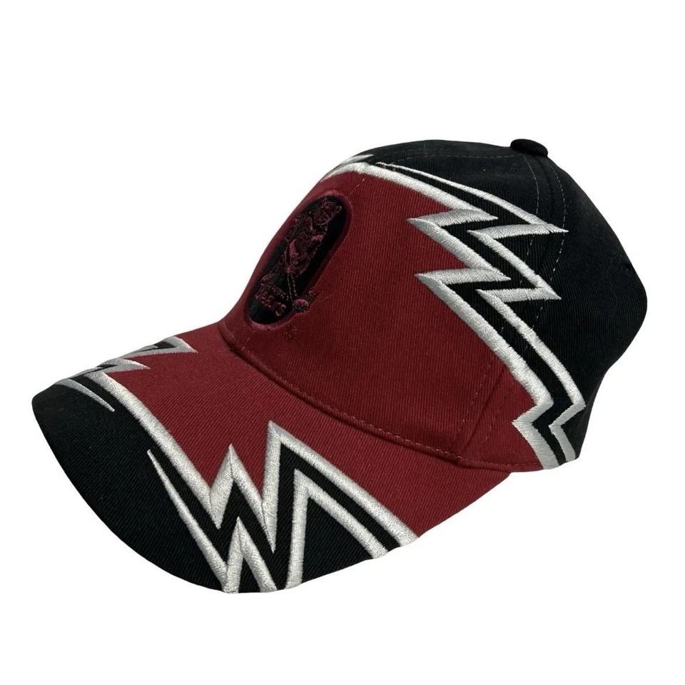 Hershey Bears Hat Cap Strap Back Mens Black Red AHL Hockey Zig Zag Embroidered - Image 3 of 4