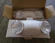SET OF 2 Emergency Exit Lights Standard LED Bug Eye - Hard Wire & Battery Backup