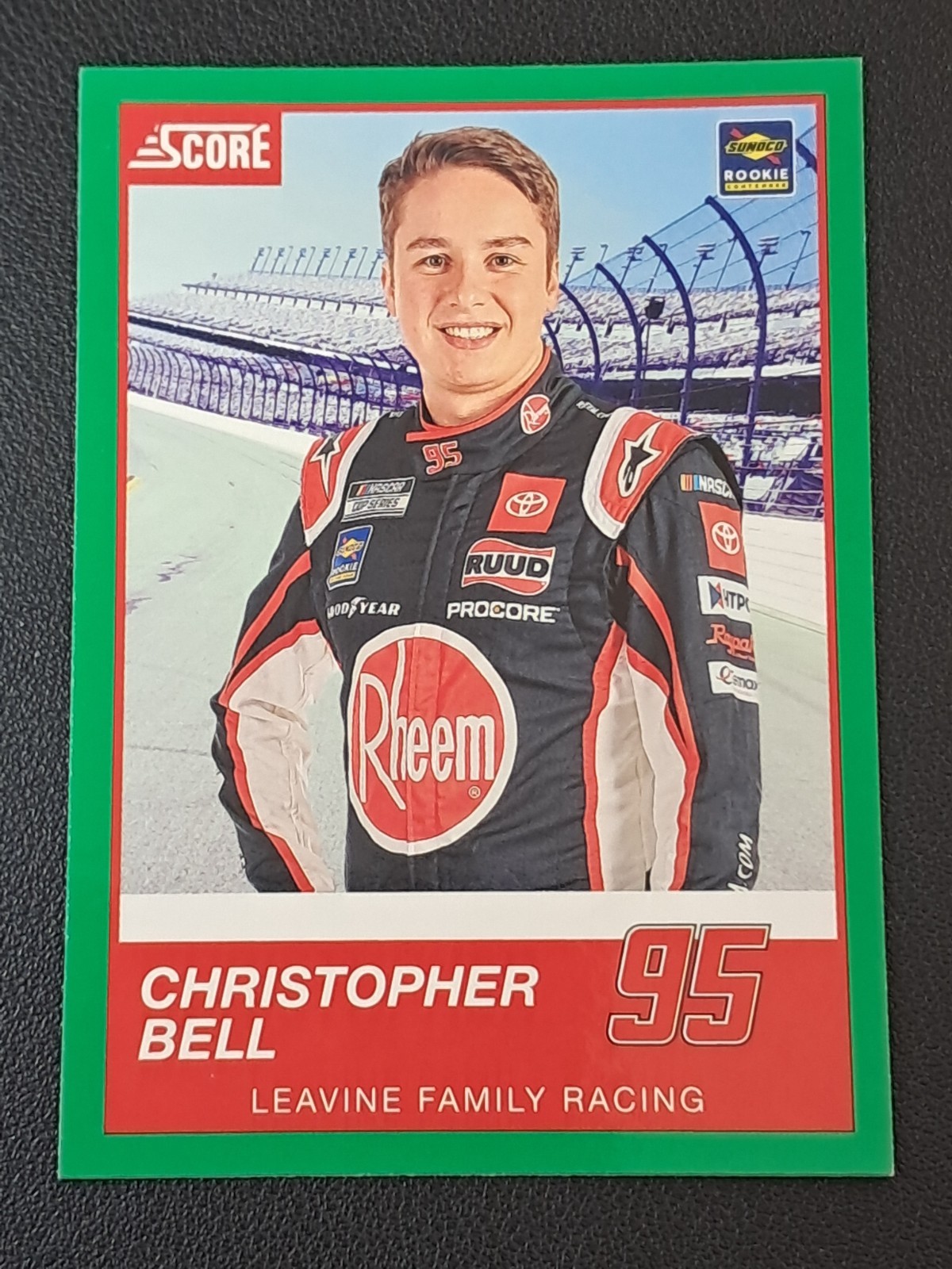 Christopher Bell RC Green 2020 Panini Chronicles Score #17 Rookie Card Nascar