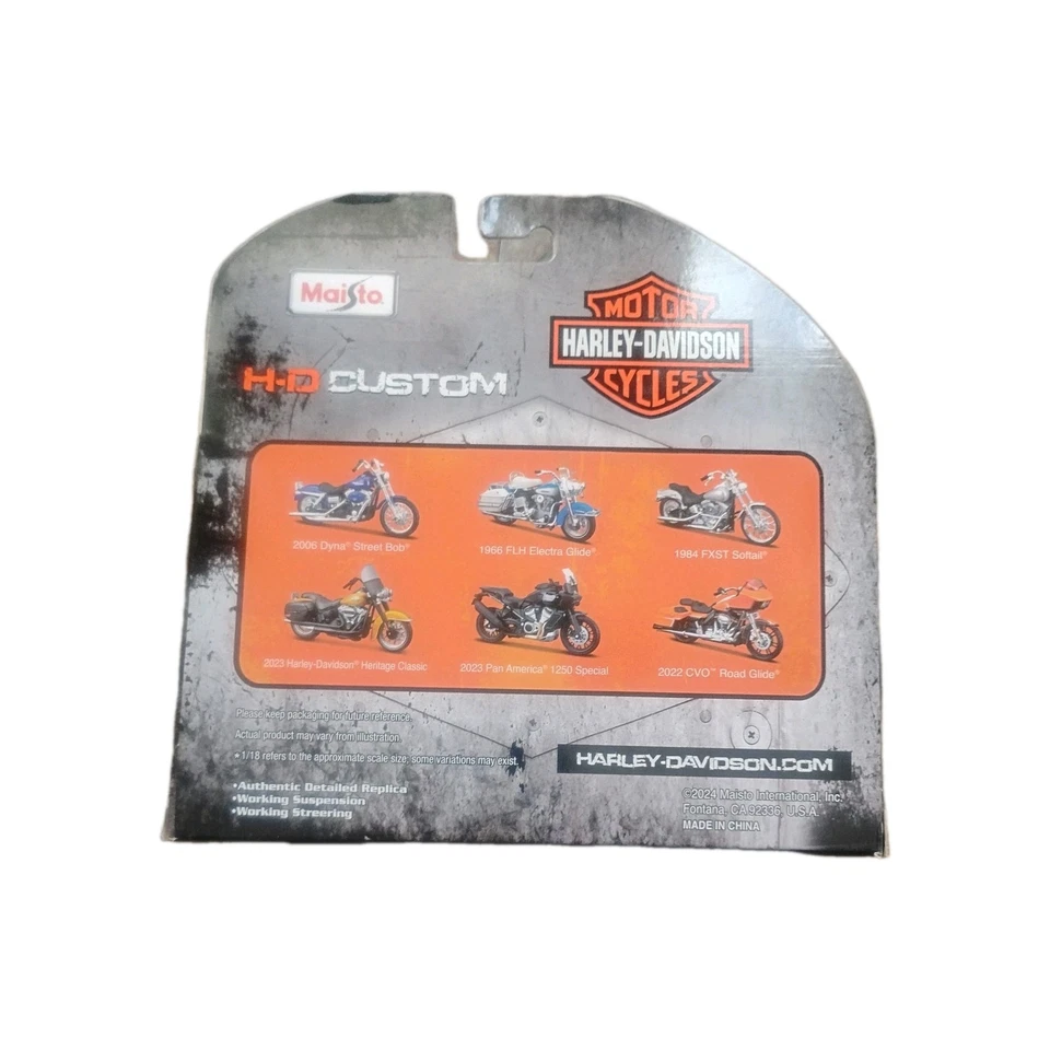 Литой под давлением мотоцикл Maisto Harley Davidson 2006 DYNA Street Bob серия 44 1:18 - Изображение 4 из 4