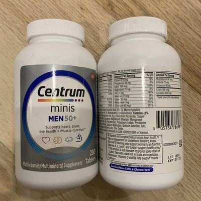 2x Centrum Minis Silver Multivitamins Men Over 50 Multimineral Supplement (7/26)