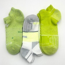 3 Pairs bombas Women's Cushion athletic Ankle socks Size Large 3 Colors Mix