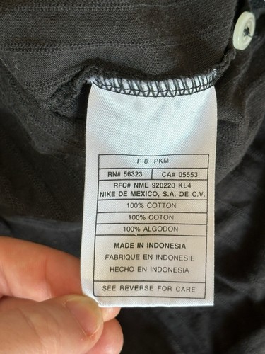 Men’s Vintage Nike Tiger Woods Yin Yang Black Center Check Golf Polo Shirt - 2XL - Picture 5 of 7
