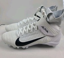 Nike Alpha Menace Elite 2 Flyknit Football Cleats White Men’s Size 13 CI1530-100