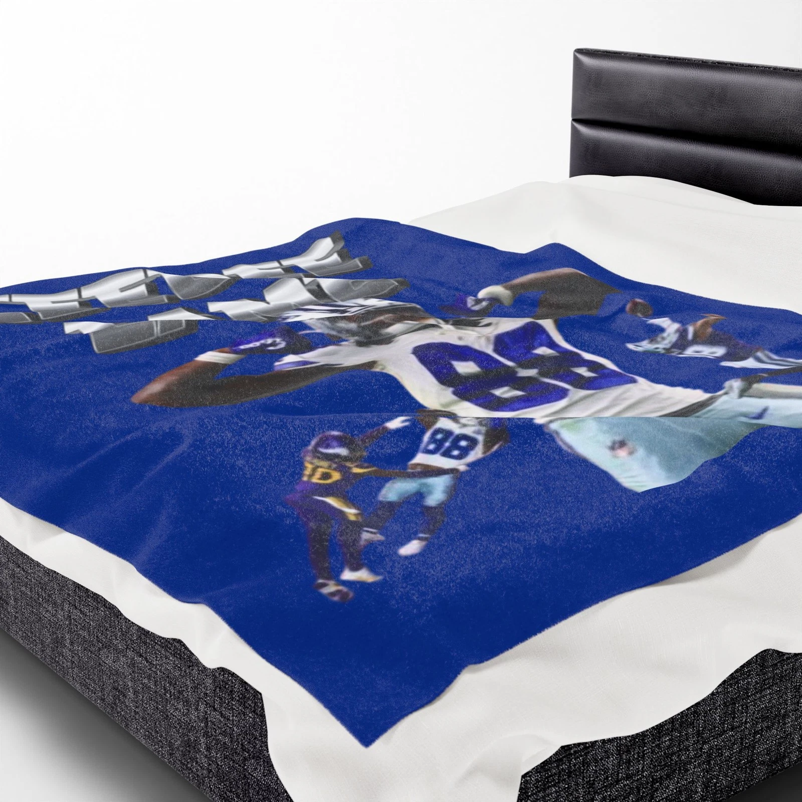 Vintage CeeDee Lamb Velveteen Plush Blanket