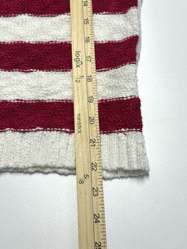 $99 ¡NUEVO! Suéter Pullover Lucky Brand Pequeño Mediano Bandera Americana Tejido Gran Tamaño - Imagen 12 de 13