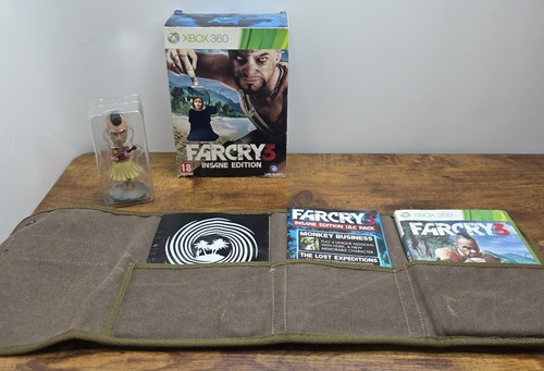 Farcry 3 Insane Edition Xbox 360 Complete Game Bobble-Head Figure Book Pouch - Picture 8 of 19