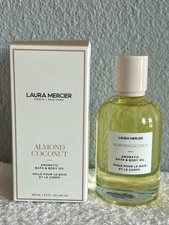 LAURA MERCIER ALMOND COCONUT Aromatic Bath  Body Oil-100ml/3.3 oz-New In Box