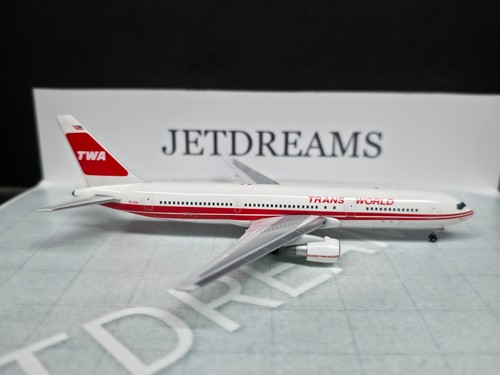 1/400 TWA TRANS WORLD BOEING 767-300 90'S TWIN STRIPE COLORS EI-CAL AEROCLASSICS - Picture 5 of 7