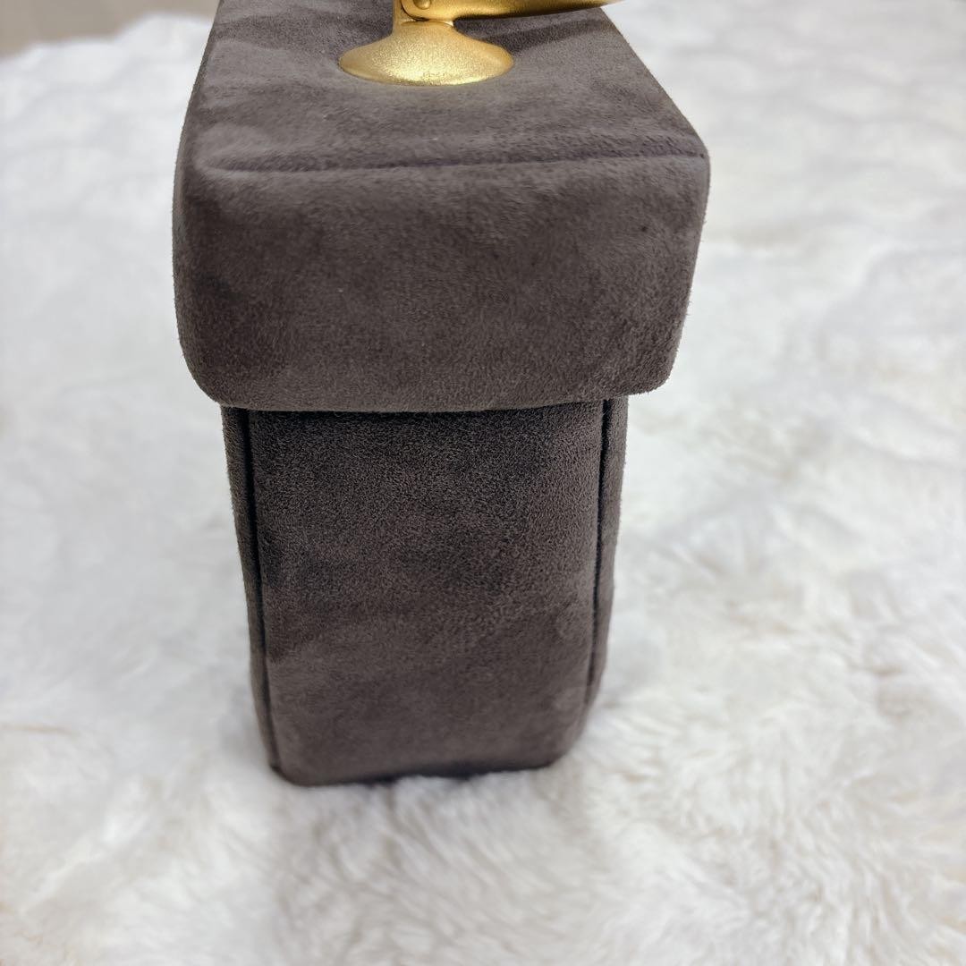 Givenchy Handbag Vintage Suede Gold Hardware thumbnail 8