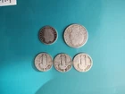 (1) 1907 Barber Half & （1）1898 Barber Quarter &（3)Standing Liberty Quarters