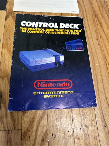 De Colección Nintendo NES CONTROL DECK Consola Caja Inserciones Manuales Póster Controlador FUNCIONA - Imagen 8 de 24