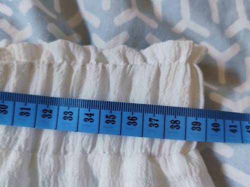 Gr.XL Passt 38/ 40/42 Langer weißer ,Rock Maxirock, Gummibund - Bild 7 von 9