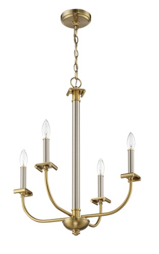 Craftmade 54824 Stanza 4 Light 20"W Taper Candle Chandelier - Black - Picture 12 of 12