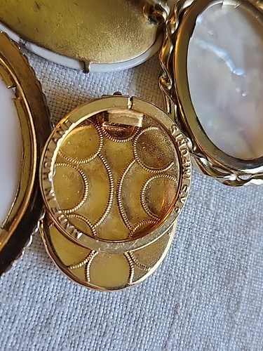 Konvolut Antik Vintage Broschen Anhänger Clip Kamee Victorian Revival Echtfoto - Bild 4 von 8