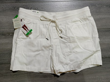 Orvis Drawstring Shorts Womens X-Large White Cotton Blend Summer Beach