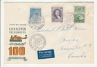 Finland 'FDC' Scott # 332-334 "Helsinki 10-12-1955" To: Canada