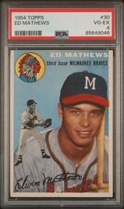 1954 Topps Ed Mathews #30 PSA 4