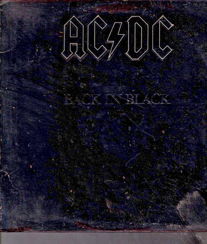 AC / DC on LP " BACK IN BLACK '" rock, hard rock