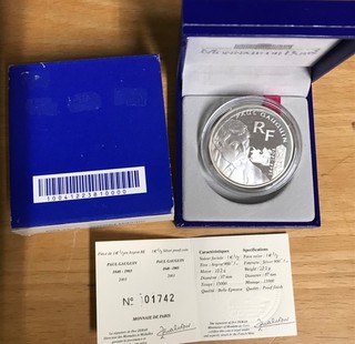 FRANCIA Moneta in argento 2003 1 5 Euro proof Paul Gauguin