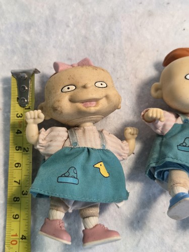 Vintage 1997 Mattel Nickelodeon Rugrats Twins Phil DeVille.  Mini Dolls 5” - Bild 3 von 4