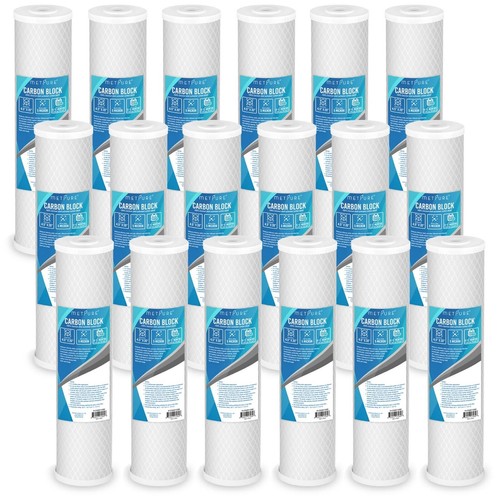 PACK 1 a 18 20"x4.5" para toda la casa CTO 5 micras bloque de carbono filtro de agua reemplazo - Imagen 16 de 16
