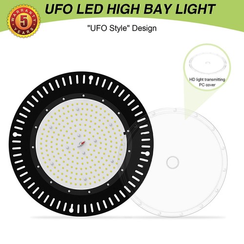 150W UFO Round High Bay Light Commercial LED Fixture Warehouse Factory Lighting - Picture 5 of 11