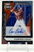 2021 Panini Elite Extra Edition #73 Cameron Cauley Auto /99 RC Rangers Blue Ink