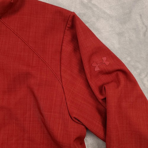 Under Armour Jacket Mens XL Red UA Storm Hooded Softshell Full Zip Rain - Picture 4 of 24