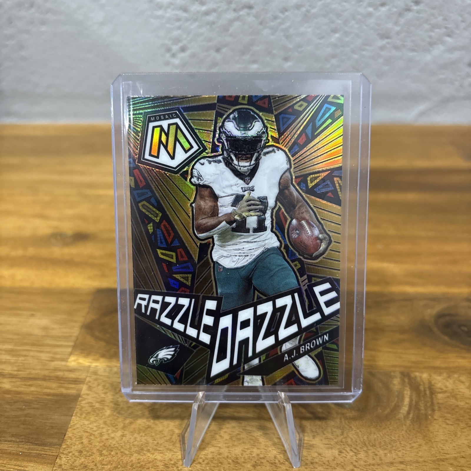 2023 Panini Mosaic A.J. Brown #RD-14 Razzle Dazzle Case Hit