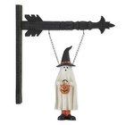 Ghost in Witch Hat Arrow Replacement Sign by K&K Interiors
