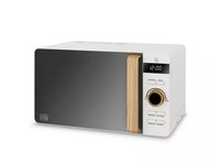 Swan SM22036LWHTN Digital Microwave Oven 20L Nordic Wood Effect Handle White