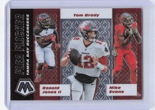 2020 Panini Mosaic #FF13 Mike Evans / Ronald Jones II / Tom Brady Flea Flicker